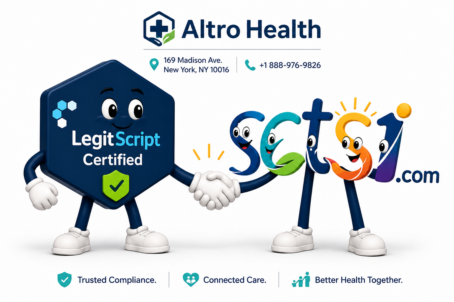 Altro Health y SCTS1 — Certificación LegitScript