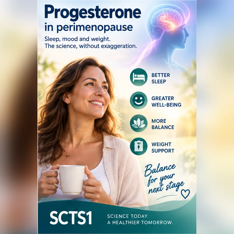 SCTS1 card: Progesterone in perimenopause — sleep, mood and weight
